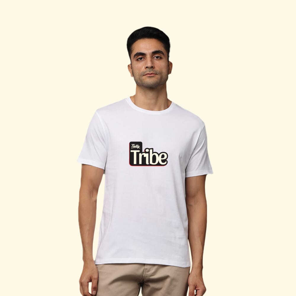 Greys&Blues Pima Round Neck T-Shirt-White